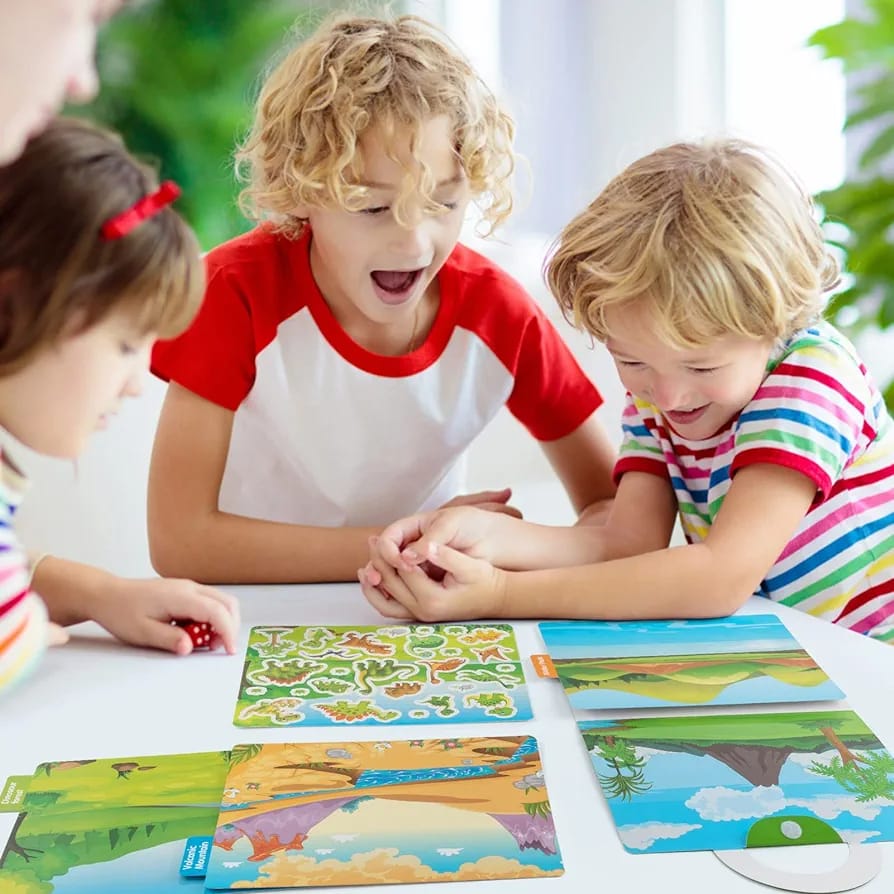 DIY 3in1 Reusable Sticker Art Scenes - Dinosaur - Default Title - Odeez | Educational Toys Pakistan 