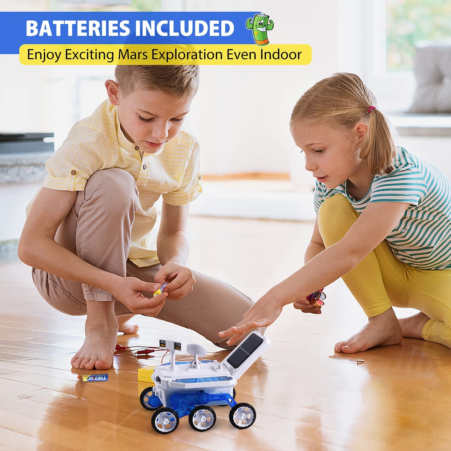 STEM DIY Solar Mars Exploration Car 4x4 - 6 Wheels - Default Title - Odeez | Educational Toys Pakistan 