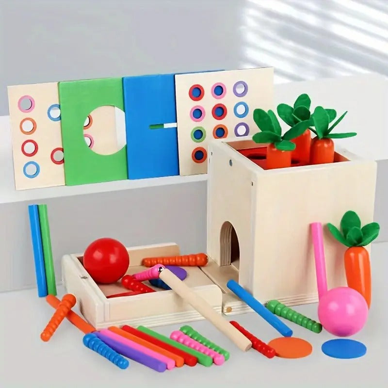 6in1 Montessori Early Education Intelligence Multi-functional Box - Default Title - Odeez | Educational Toys Pakistan 