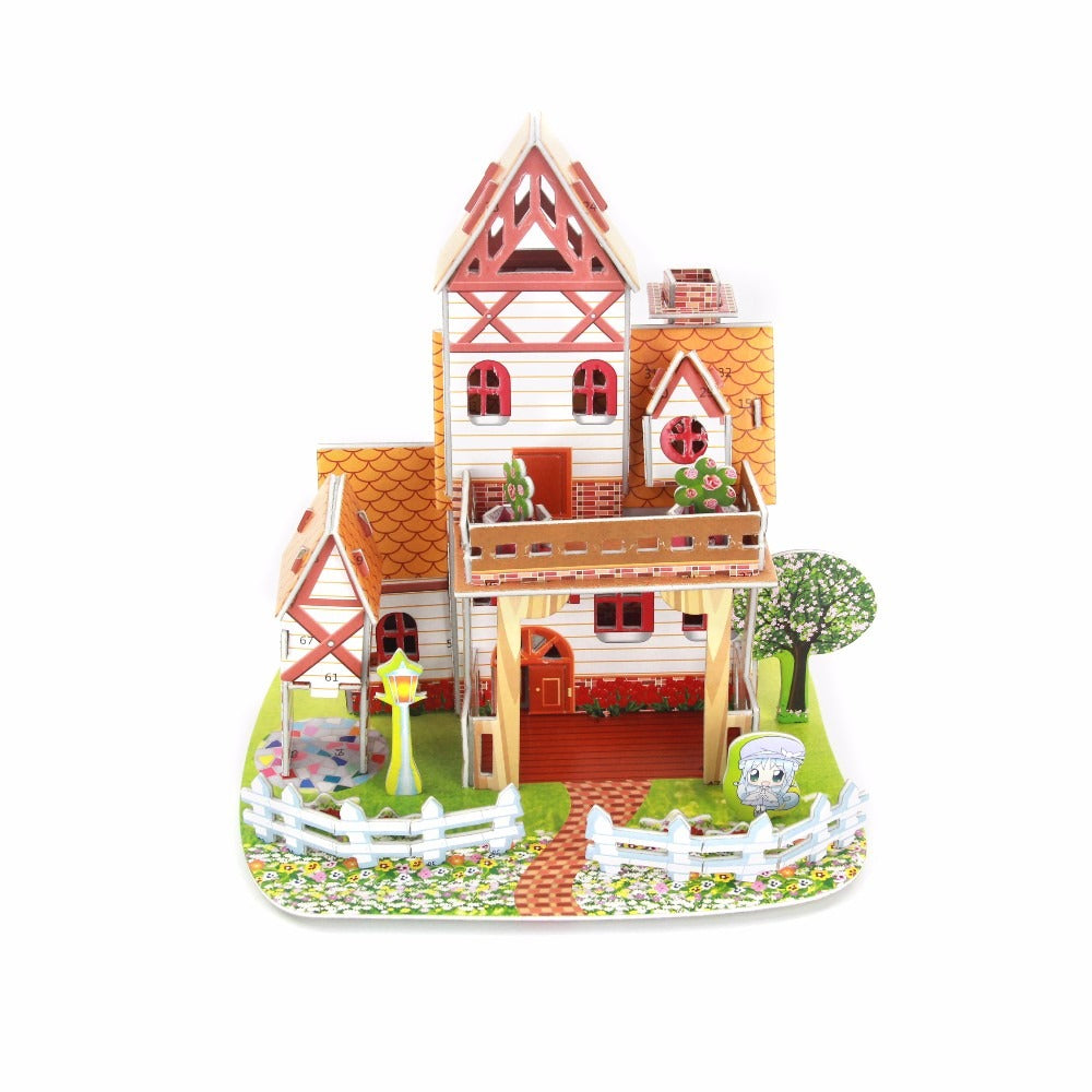 DIY 3D Villa Foam Puzzle Set - 488 - Default Title - Odeez | Educational Toys Pakistan 