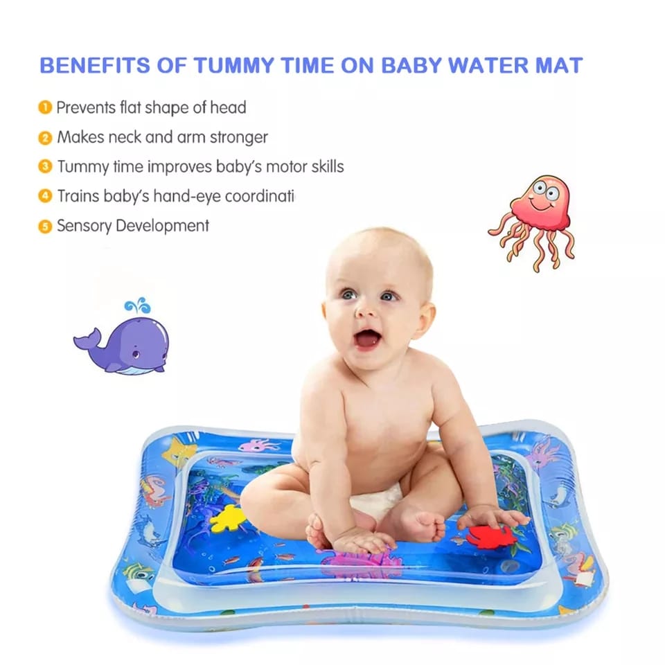 Inflatable Round Dolphin Water Playmat Rectangle - 487 - Default Title - Odeez | Educational Toys Pakistan 