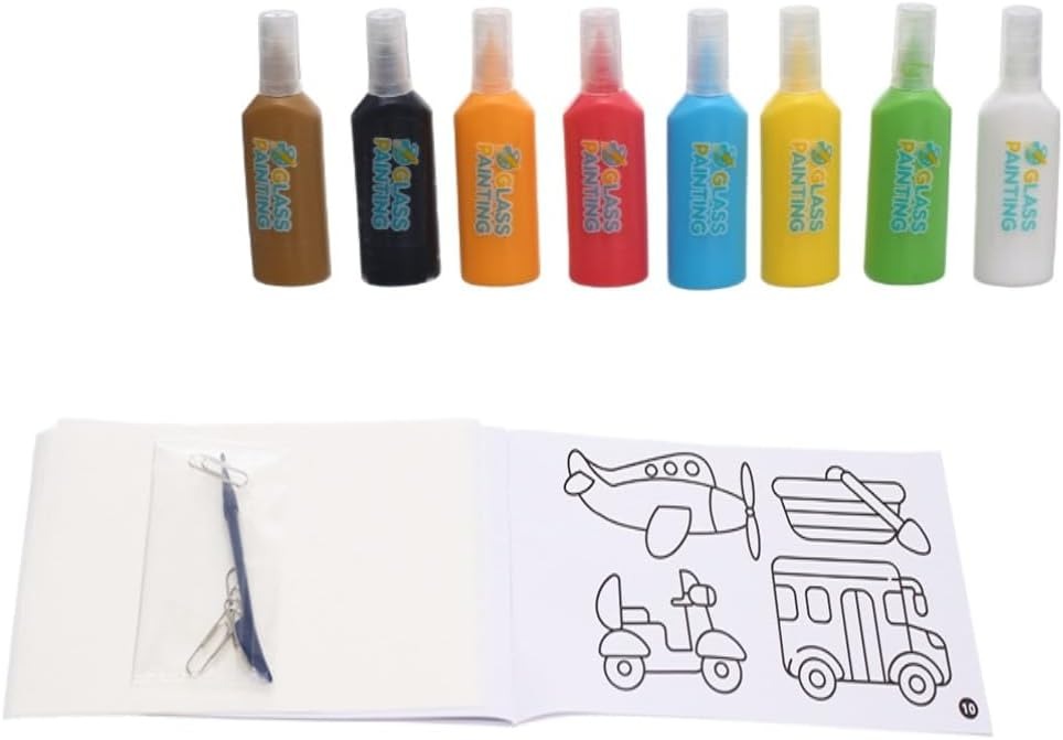 DIY Transport Furniture Window Stickers 8 Colours Glitter - 014 - Default Title - Odeez | Educational Toys Pakistan 