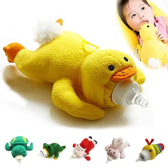 Duck Character Plush Feeder Cover Yellow - 385 - Default Title - Odeez | Educational Toys Pakistan 