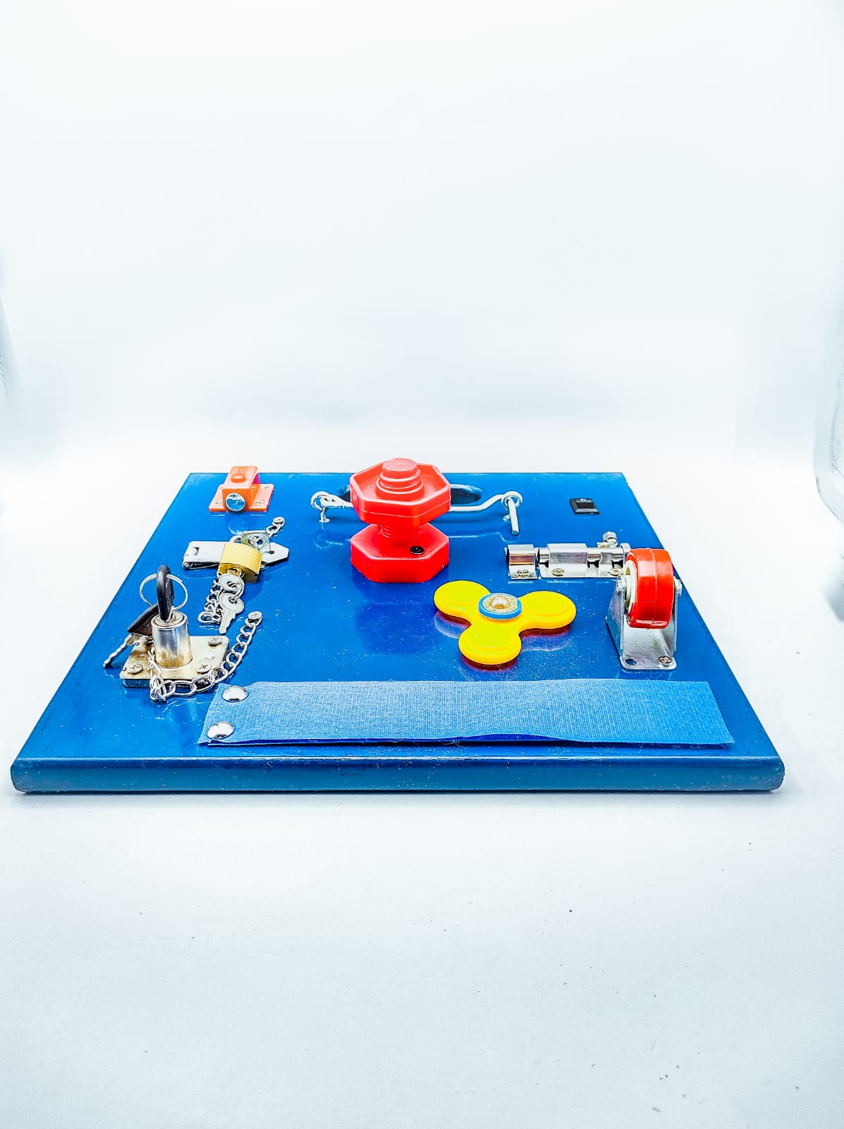 Busy Board - Montessori Activity Learning Wooden board - Yellow - Default Title - Odeez | Educational Toys Pakistan 