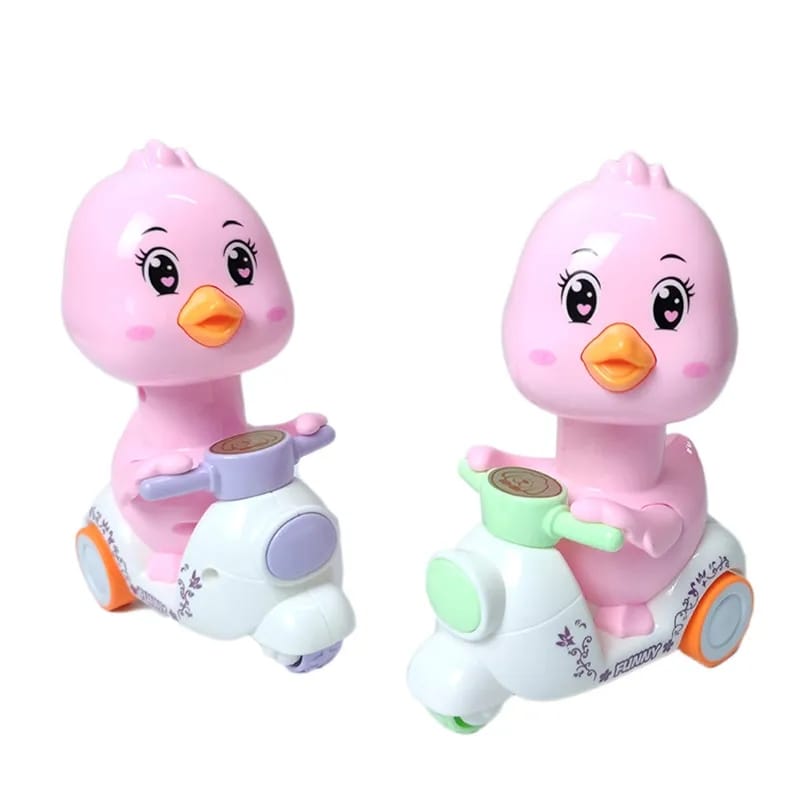 Press & Go Cartoon Chick Motorcycle - 866 - Default Title - Odeez | Educational Toys Pakistan 