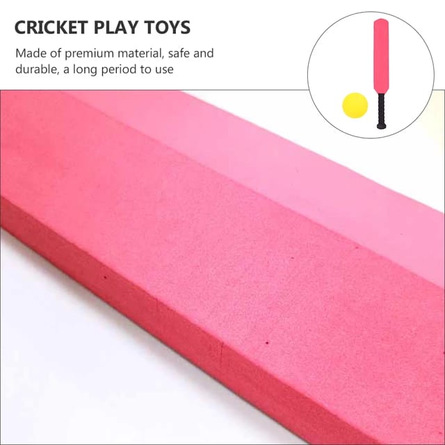 Foam Safe Cricket Bat and Ball Indoor Sports for kids - 103 - Default Title - Odeez | Educational Toys Pakistan 