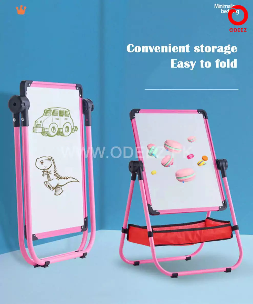 2 in 1 Adjustable Multi-Functional Study Table - Pink - Default Title - Odeez | Educational Toys Pakistan 