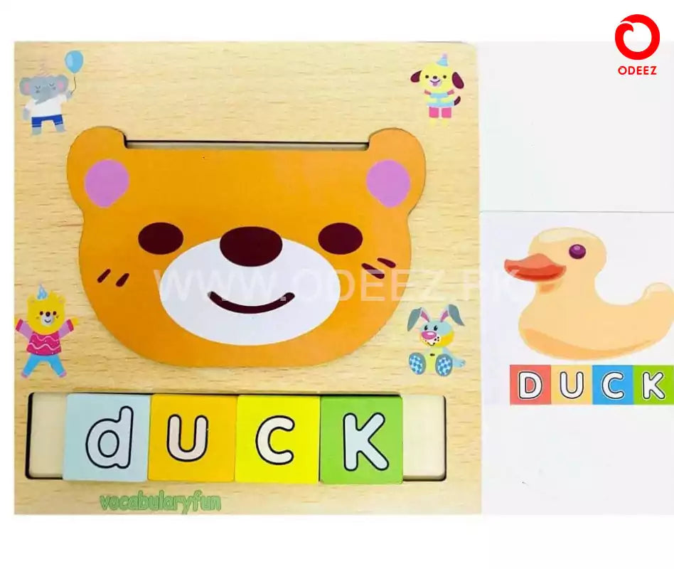 2 in 1 Letter Matching Wooden Kit - Default Title - Odeez | Educational Toys Pakistan 