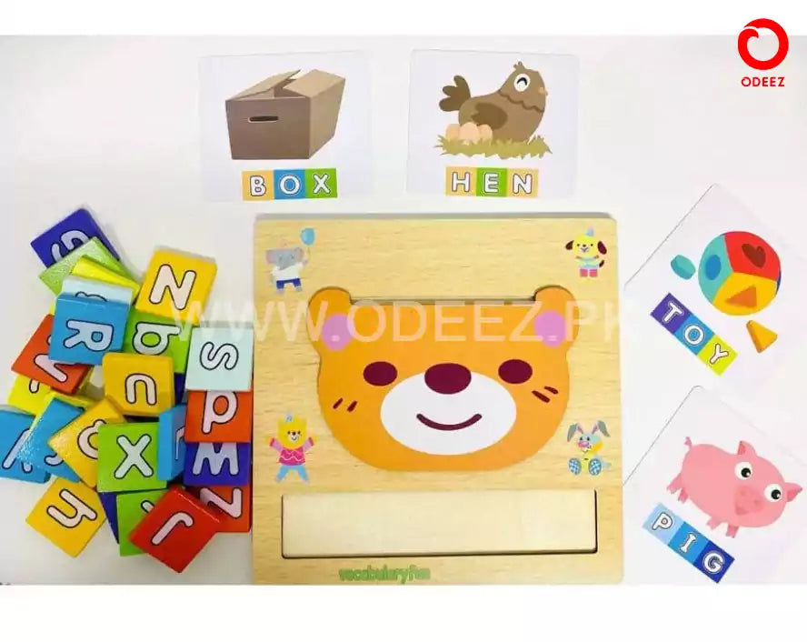 2 in 1 Letter Matching Wooden Kit - Default Title - Odeez | Educational Toys Pakistan 