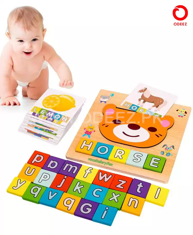 2 in 1 Letter Matching Wooden Kit - Default Title - Odeez | Educational Toys Pakistan 