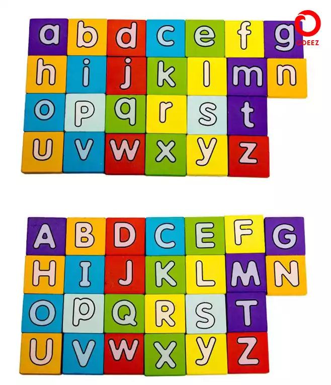 2 in 1 Letter Matching Wooden Kit - Default Title - Odeez | Educational Toys Pakistan 