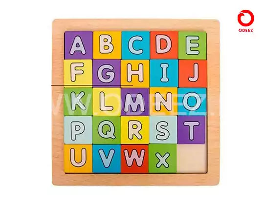 2 in 1 Letter Matching Wooden Kit - Default Title - Odeez | Educational Toys Pakistan 