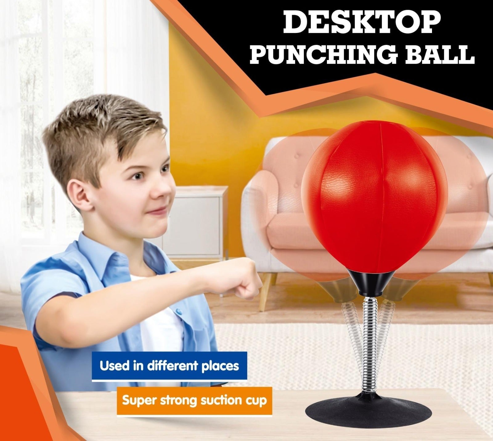 Desktop Punching Ball Stress Relief Boxing Toy - 953
