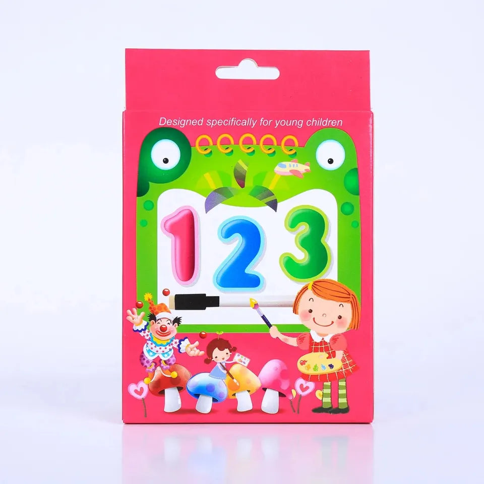 Erasable Numbers With Marker Activity Toy Flashcards for Kids