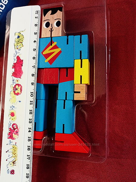 Wooden Superman Robot Transformation - 144 - Default Title - Odeez | Educational Toys Pakistan 