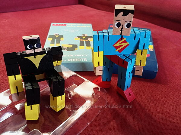 Wooden Superman Robot Transformation - 144 - Default Title - Odeez | Educational Toys Pakistan 