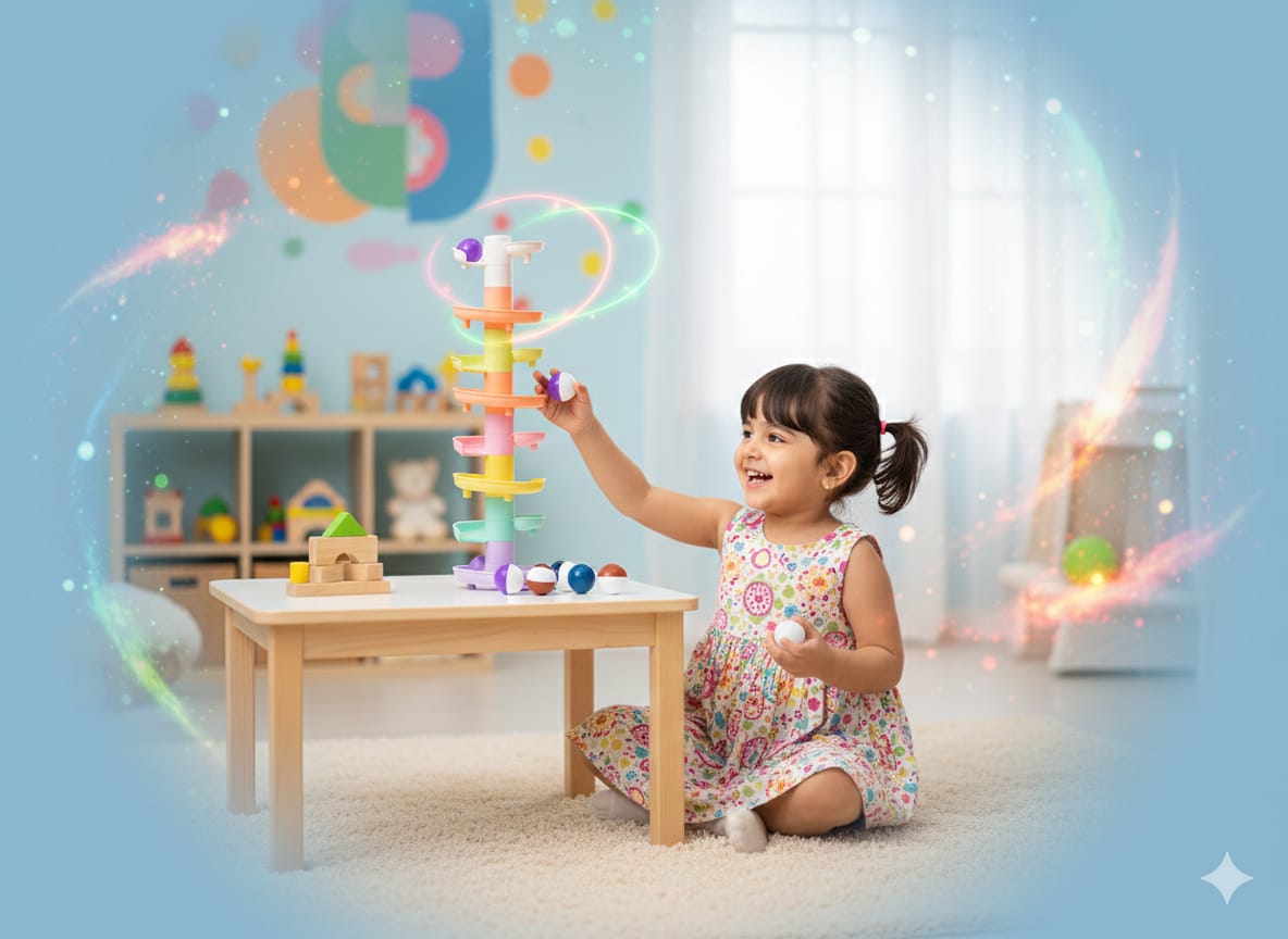 Rotating Orbit Ball Stacking Track 20 pieces - 214