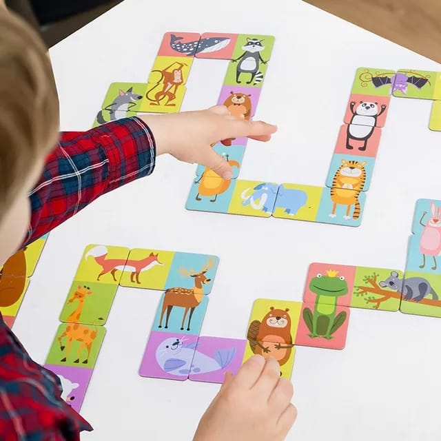 Domino Animal Puzzle 28 pieces - 667 - Default Title - Odeez | Educational Toys Pakistan 