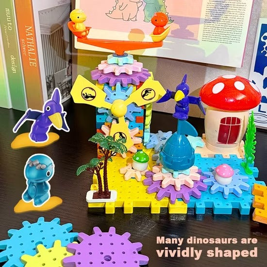 Electric Dinosaur World Gear Blocks 62 pieces - 06A