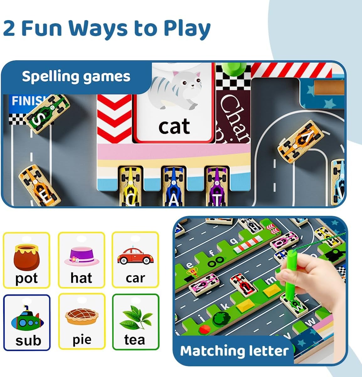 2in1 Magnetic Alphabet Maze and Spelling Game Airport - 26D