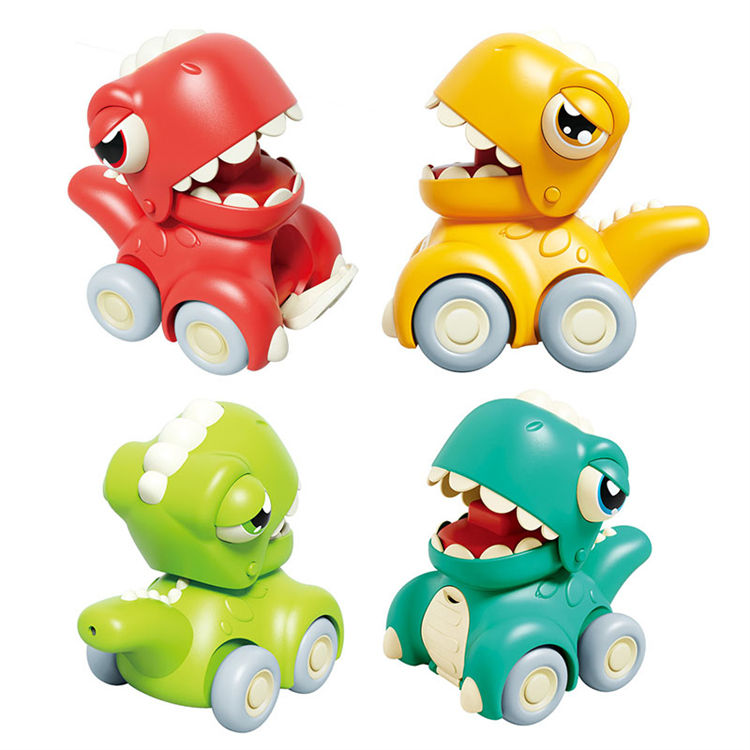 Mini Cute Dinosaur Press Car Random Colors 1 piece - 269