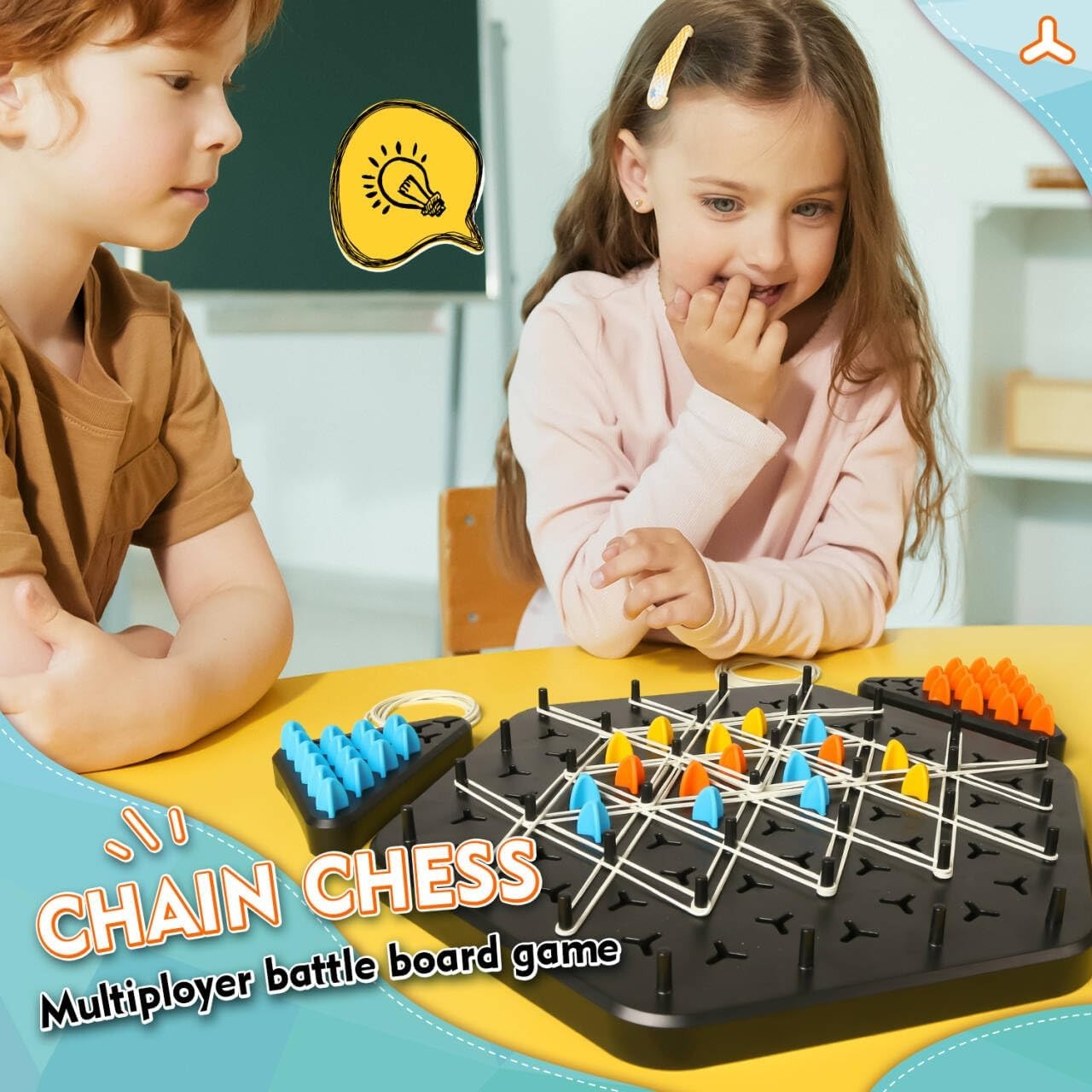 Multiplayer Chain Triangle Chess Interactive family Game - 857