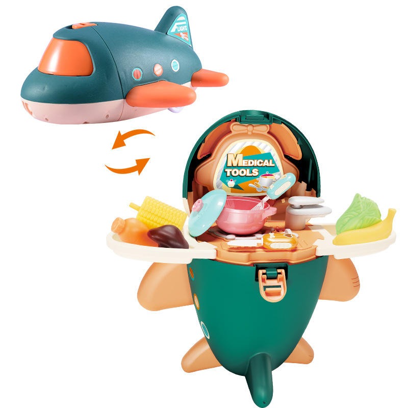 DIY Pretend Play Aircraft Series Playset - 666