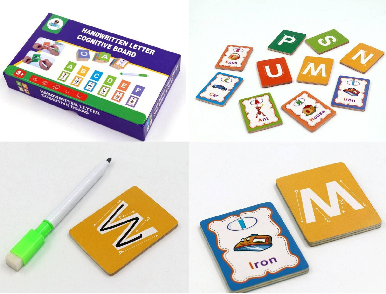 Write and Wipe Letter Cognitive Puzzle Board - 359