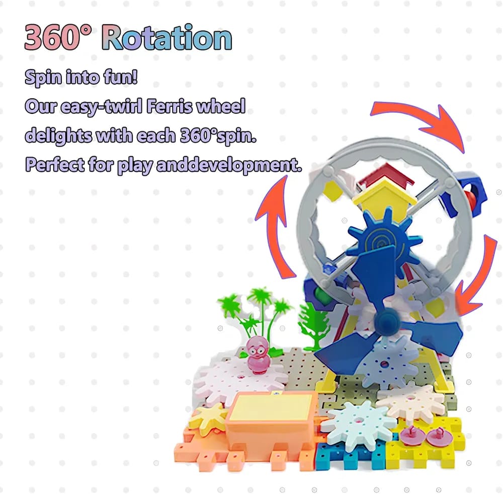 Electric Ferris Wheel Gear Blocks 46 pieces - 04A