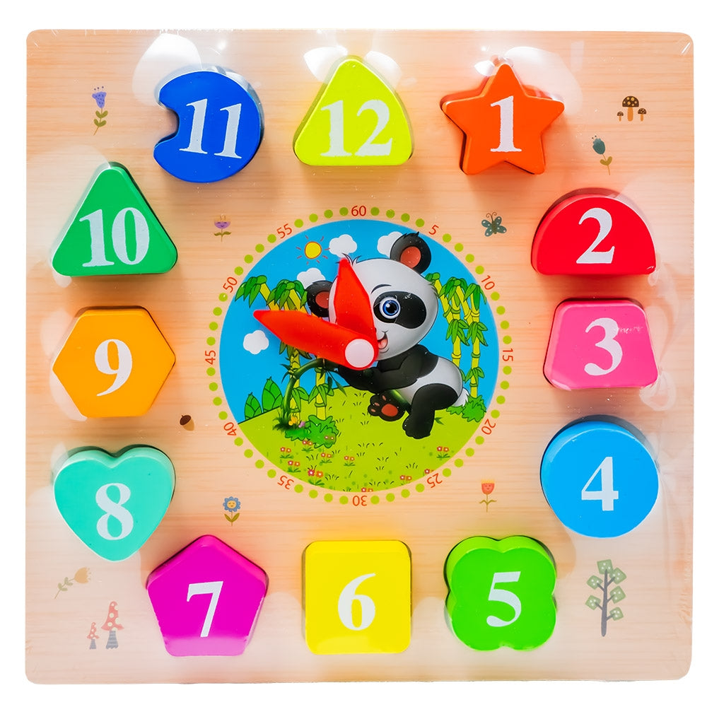 Wooden Educational Clock Shape Puzzle - 611