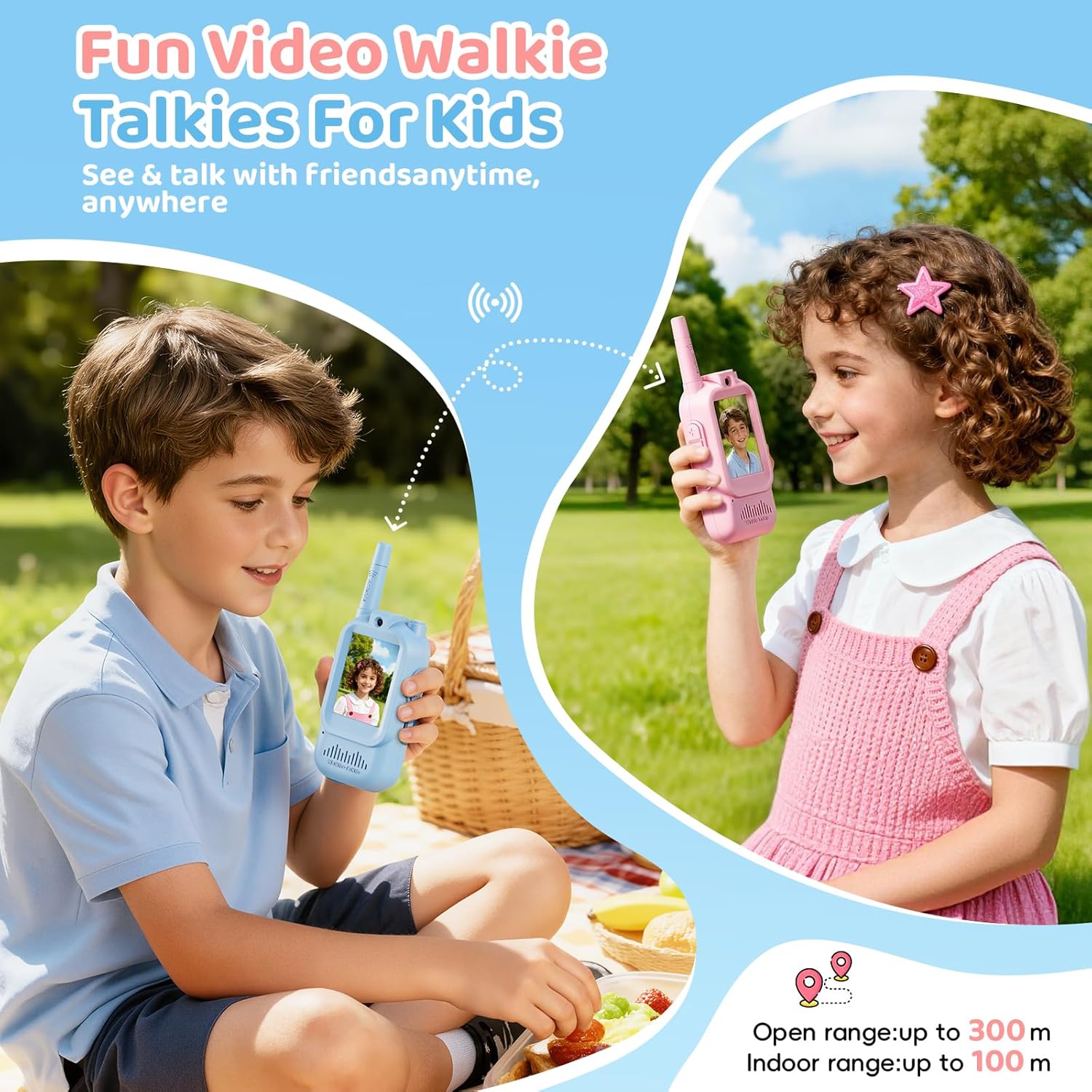 Rechargeable Video Call Walkie Talkie for Kids
