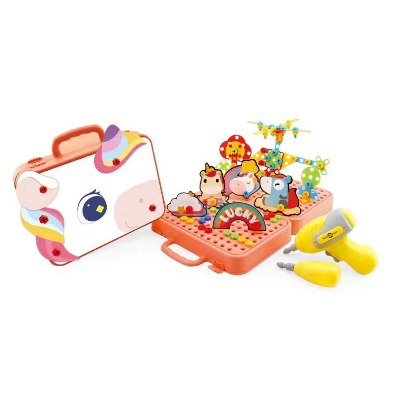 Magical Unicorn 3D Electric Creative Drill - 77A - Default Title - Odeez | Educational Toys Pakistan 