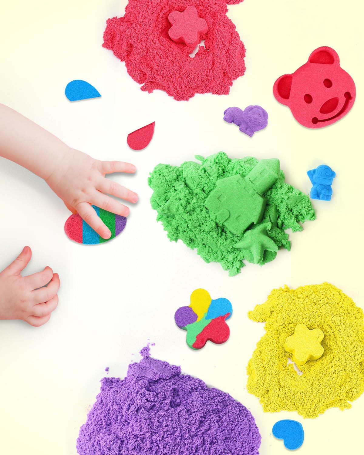 Colorful Modeling Play Sand with Mold - 877 - Default Title - Odeez | Educational Toys Pakistan 