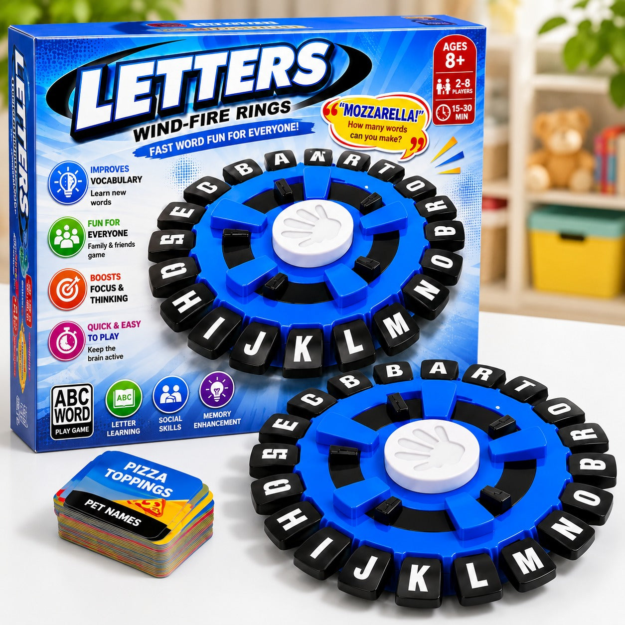 Letters Wind Fire Rings - 998