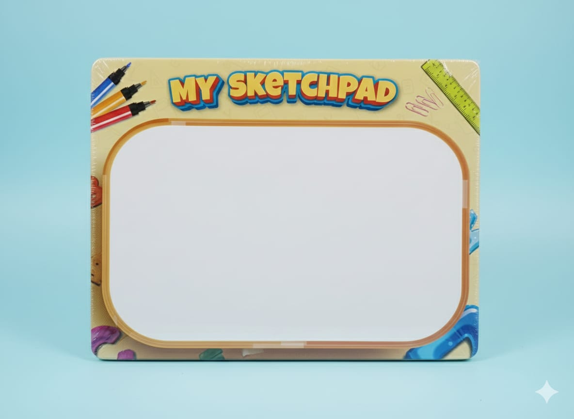 2in1 Uppercase Knob Double Sided Board With Writing Activity - 401