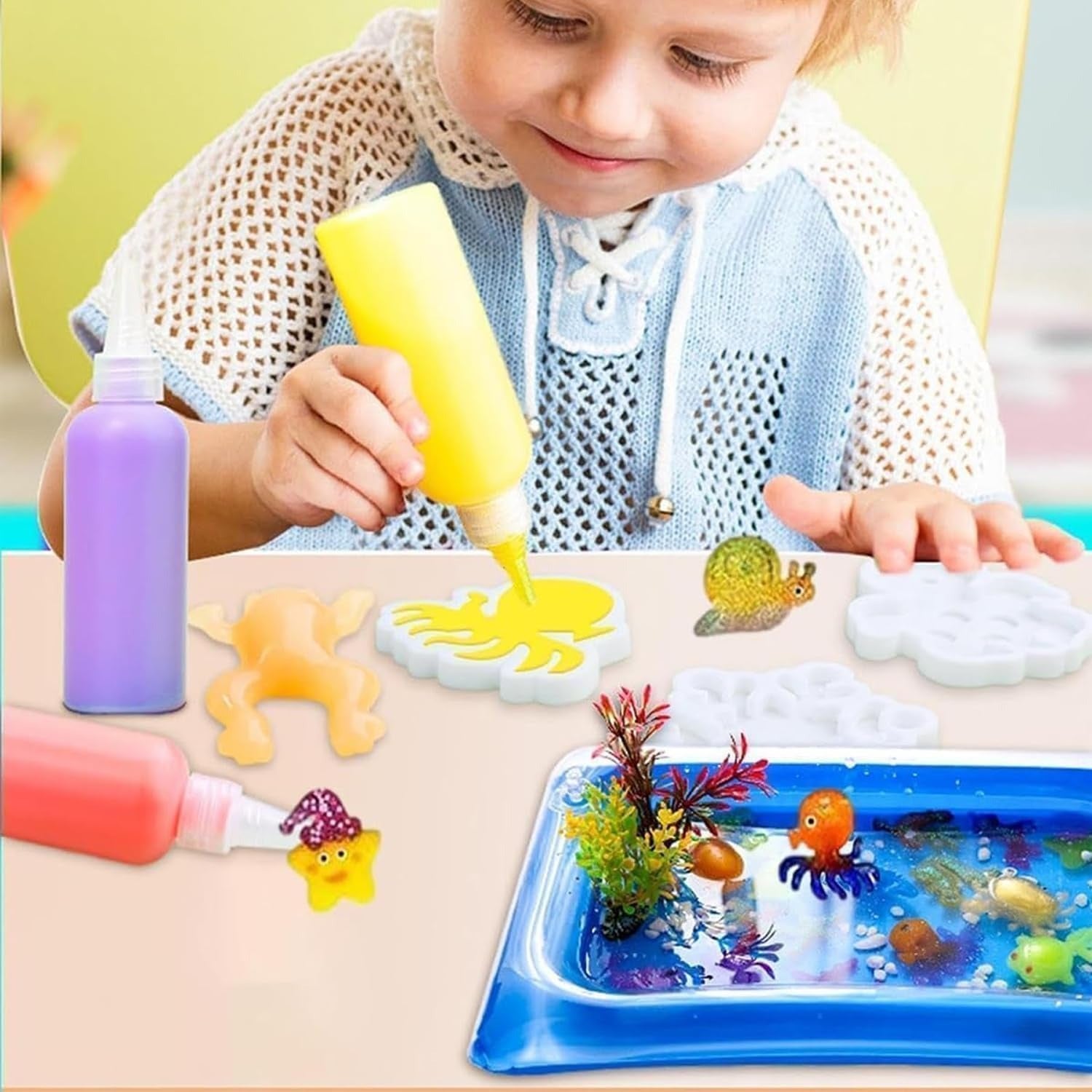 Without Box Magical Waterscape - DIY ELF Water Gel Molding Toy - 689