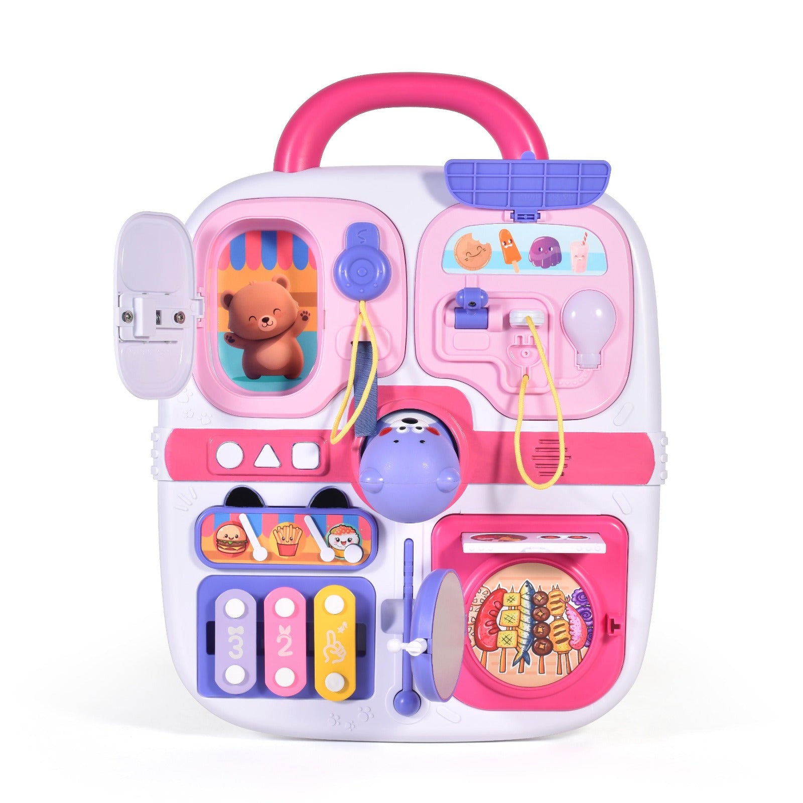 Multi-functional Cognitive Bear Busy Board for Toddlers - 308