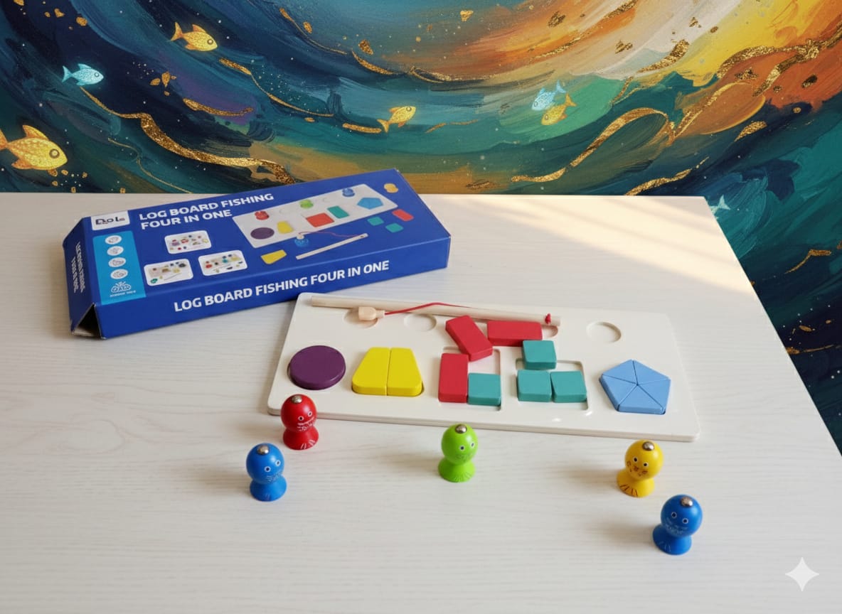 4in1 Shape Log Board Fishing - 555