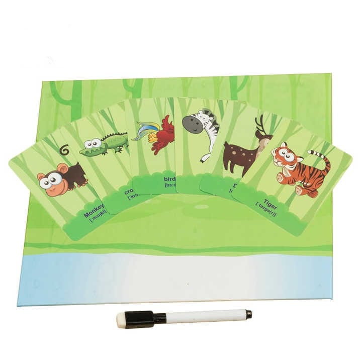 Magnetic Board Briefcase Puzzle with Marker 60 pcs - Forest World