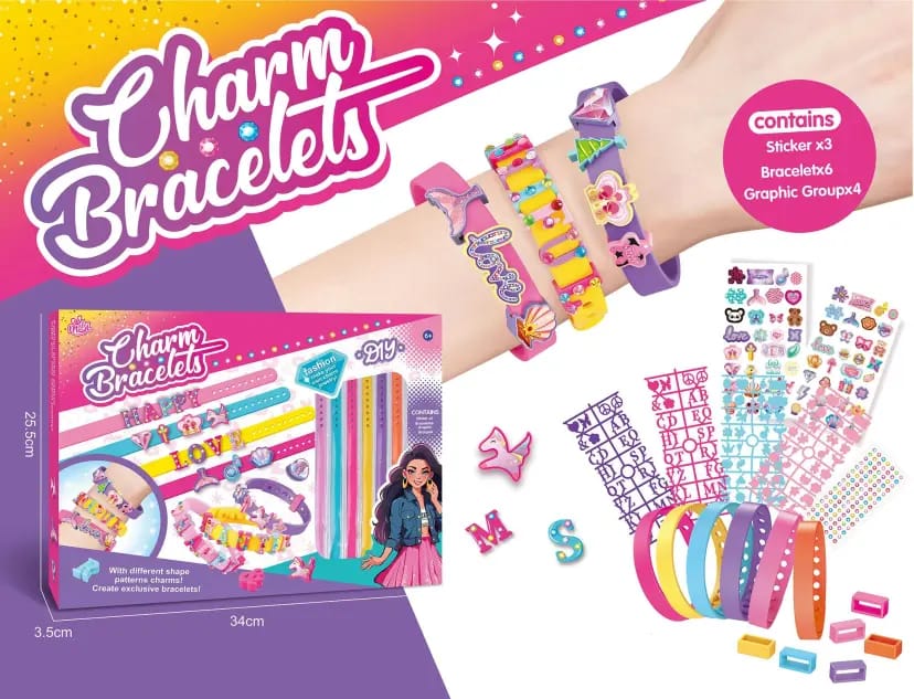 DIY Unicorn Charm Bracelet Set - 320