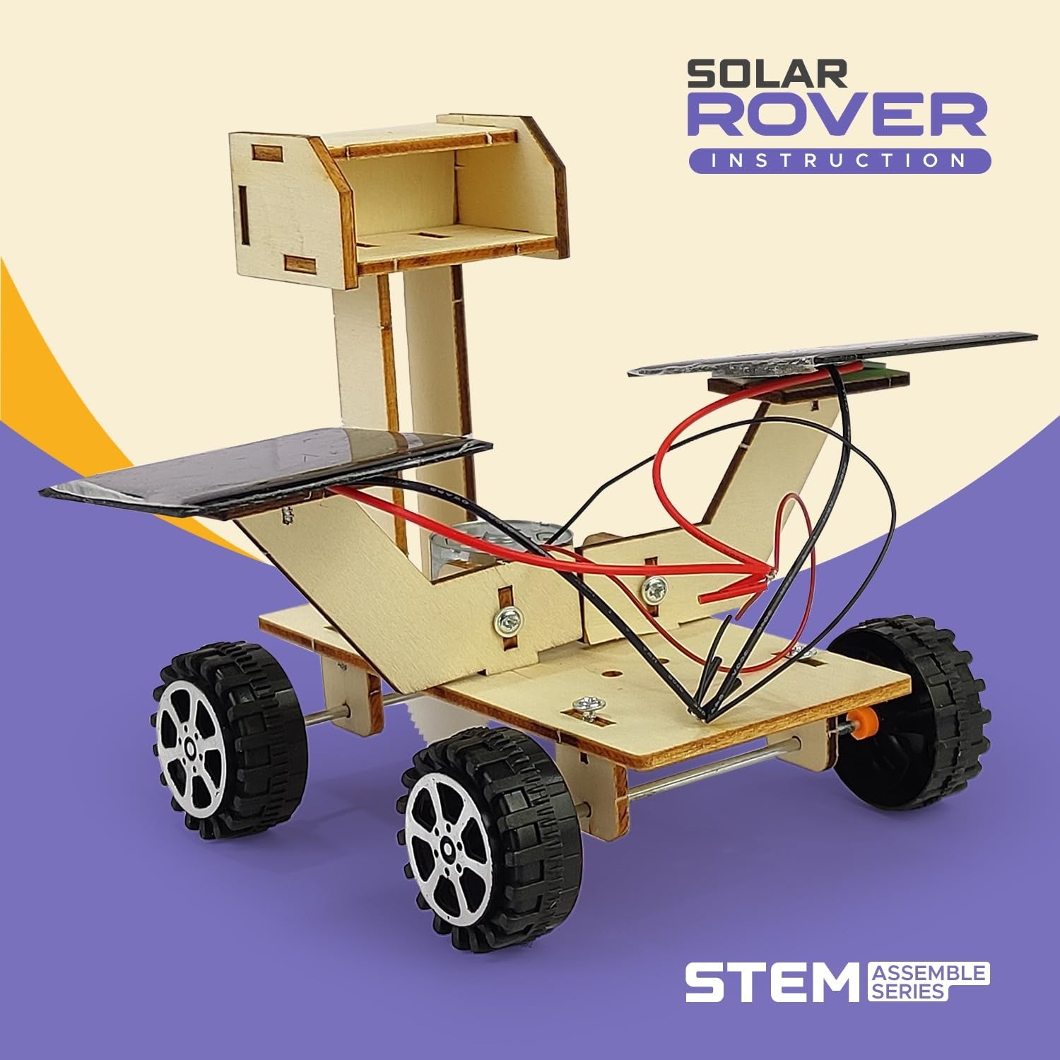 DIY Solar Rover Car Assembly Model Scientific Experiment - 065