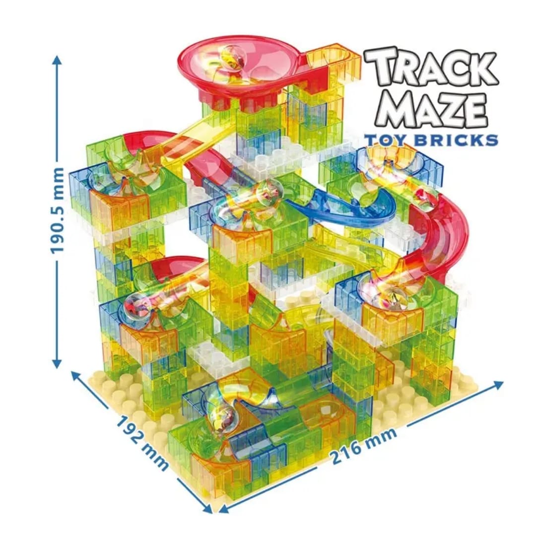 DIY Track Maze Roll the Ball Bricks 248 pieces - 04T