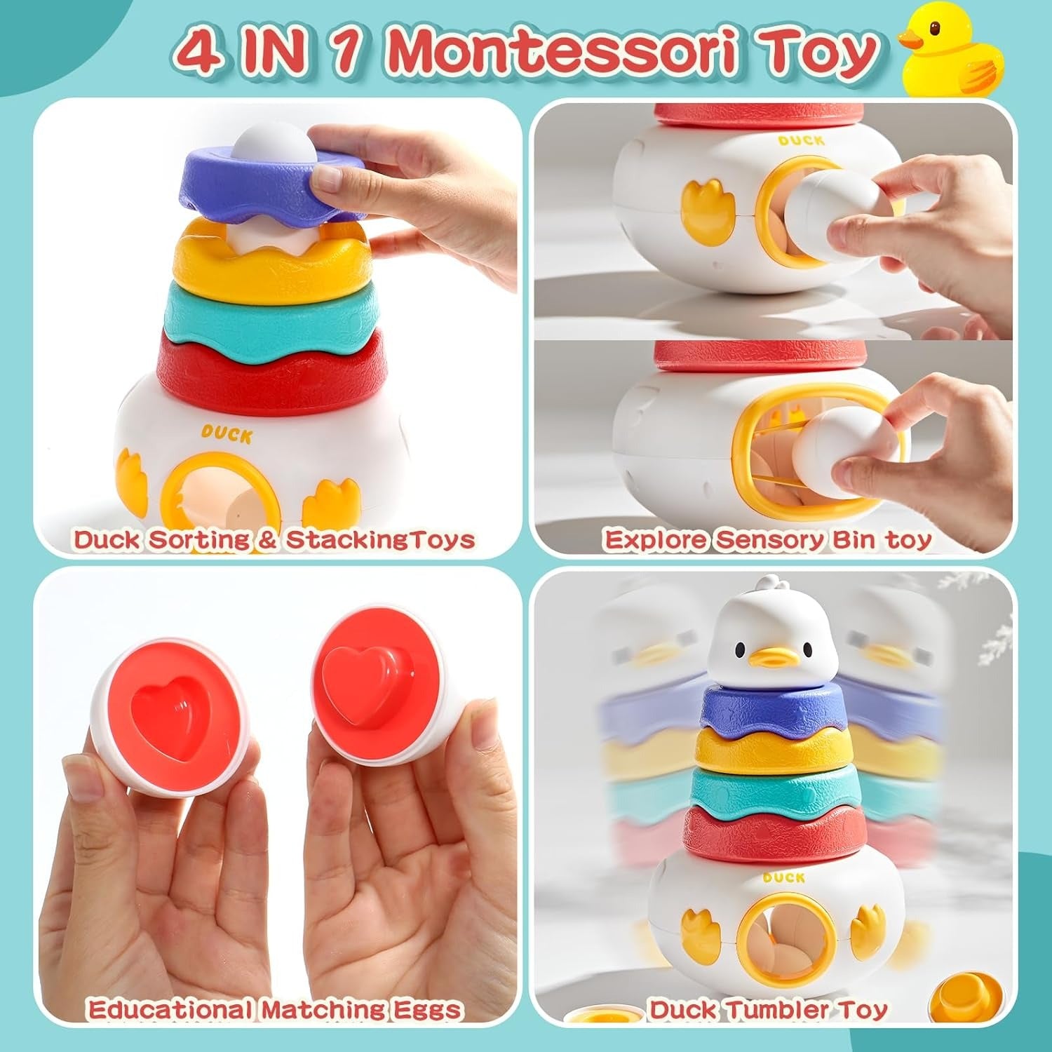 2in1 Duck Tumbler Stacker and Egg Pairing - 911