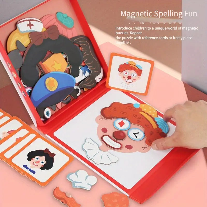 Face Changing Magnetic Board Puzzle - 841 - Default Title - Odeez | Educational Toys Pakistan 