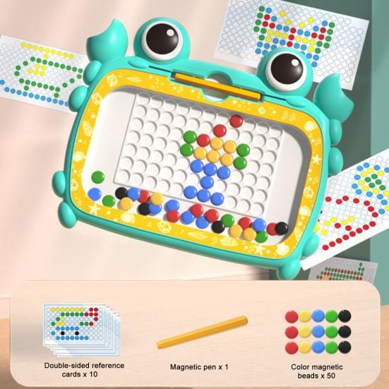 Crab Magnetic Beads Drawing Board with Pattern - X29 - Default Title - Odeez | Educational Toys Pakistan 