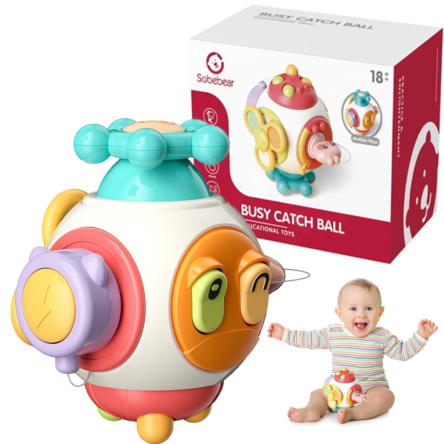 6in1 Busy Catch Ball Activity Cube - 022