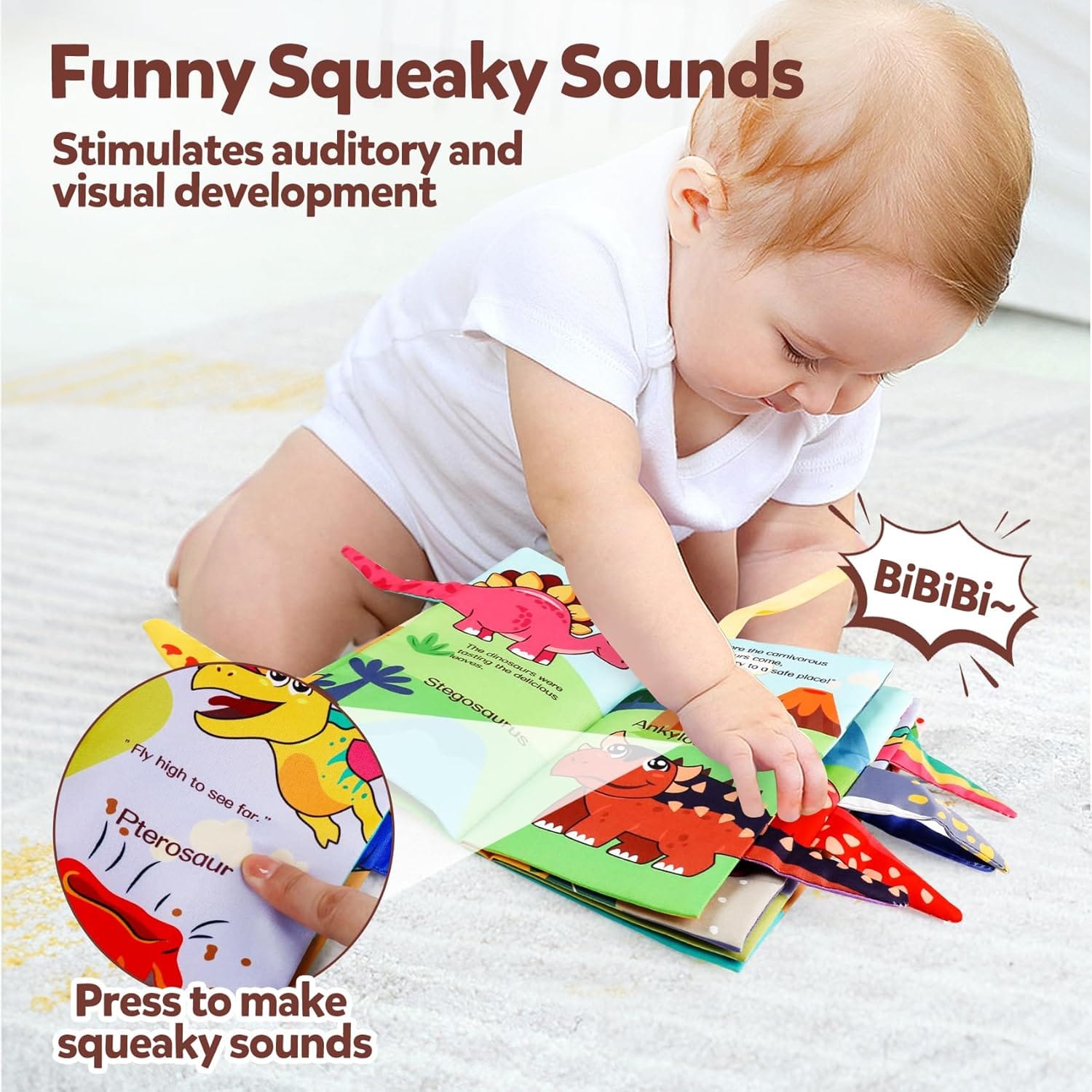 Baby Soft Dinosaur Learning Cloth Book - 074