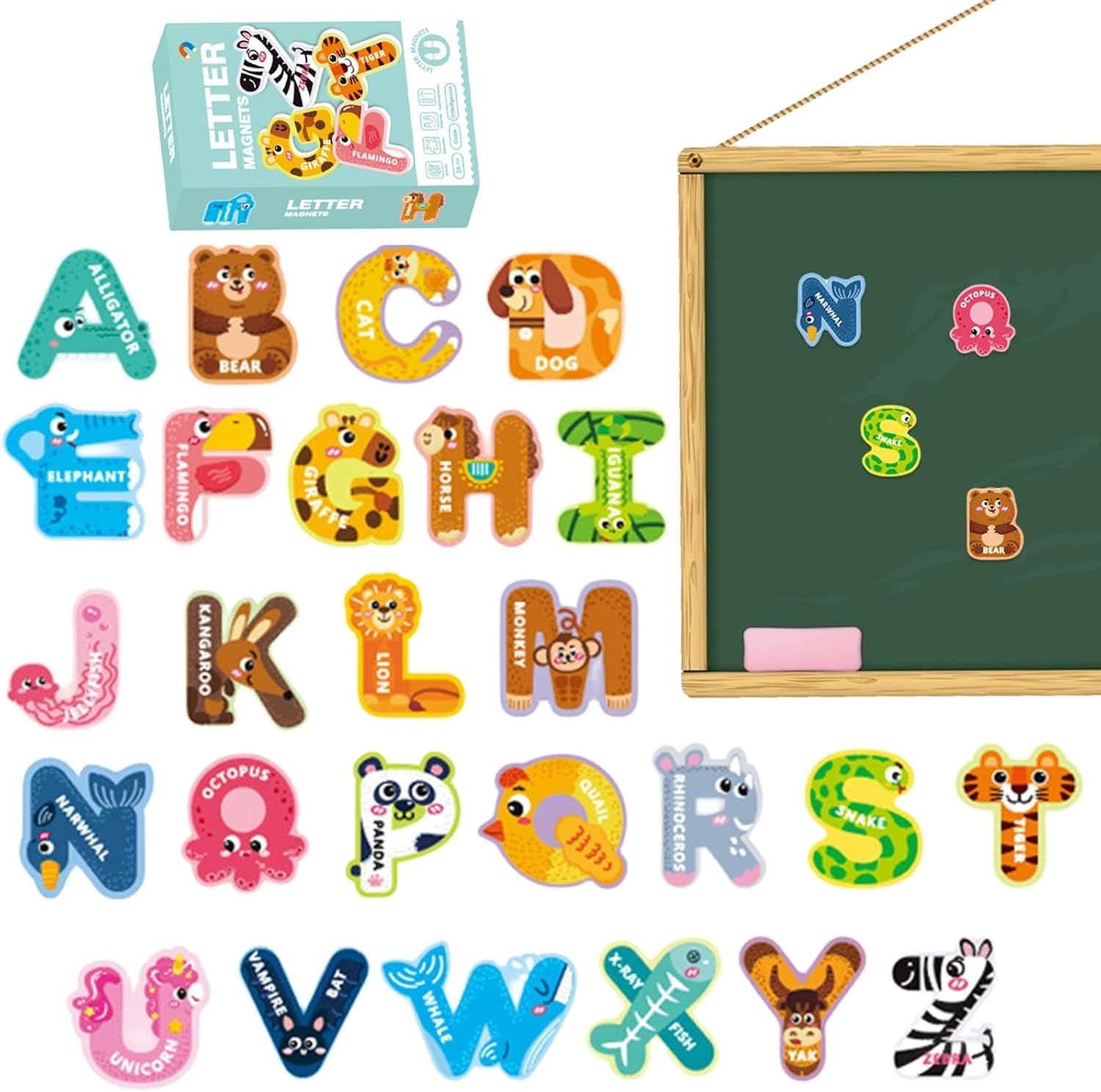 Early Education Letter Magnetic Puzzle A to Z - 26 pieces - Default Title - Odeez | Educational Toys Pakistan 
