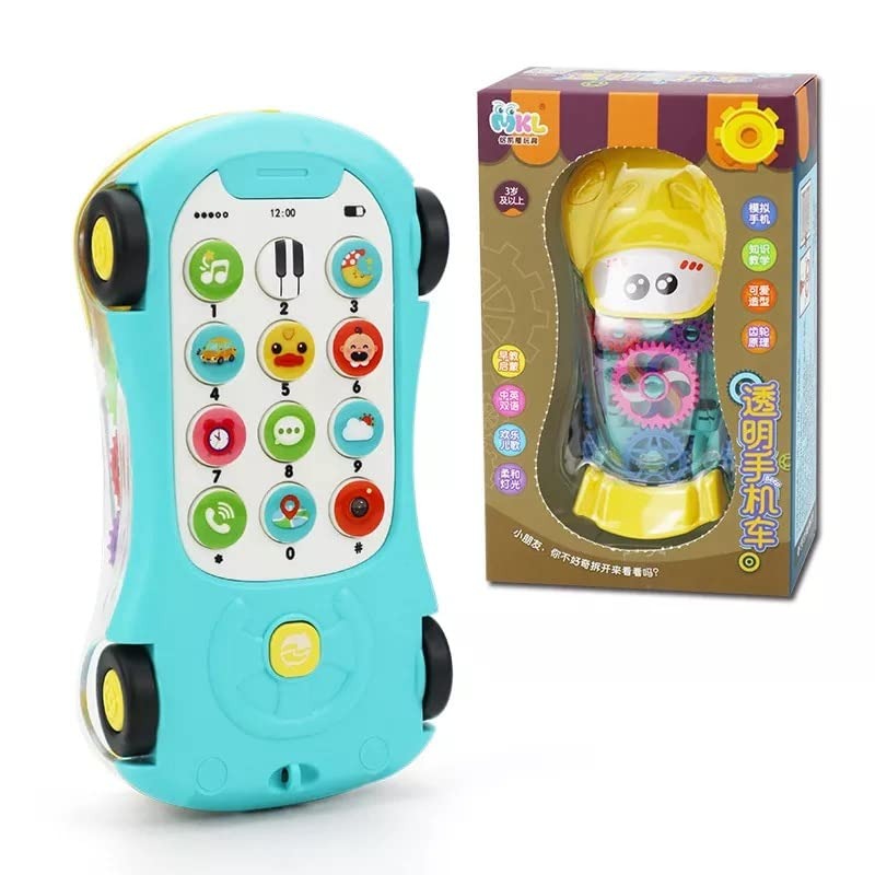 Early Educational Transparent Car Gear Phone For Kids - 216 - Default Title - Odeez | Educational Toys Pakistan 