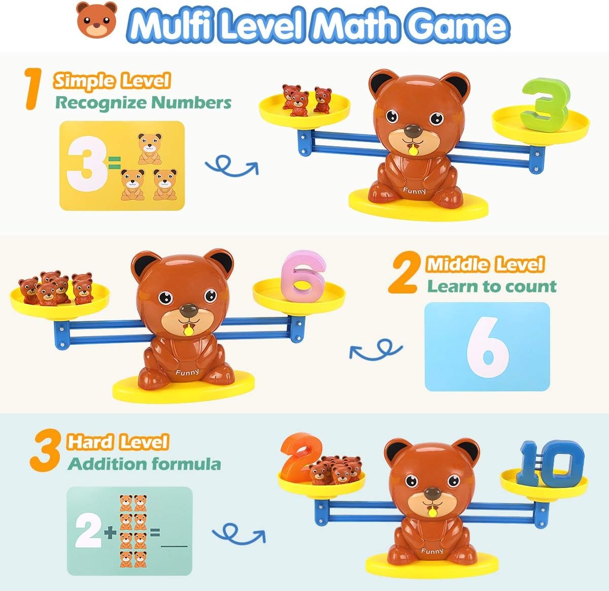 Bear Balance Mathematics Learning Game - 006